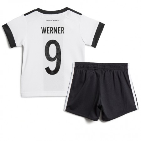Camiseta de fútbol Alemania Timo Werner 9 Niño 1ª equipación Copa Mundo 2022